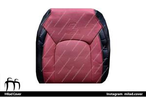 روکش صندلی نیسان سانی - sunny چرم مشکی و زرشکی