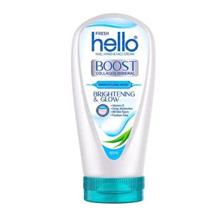 کرم آبرسان دست و صورت هلو فرش مدل BG مناسب انواع پوست حجم 150 میلی لیتر