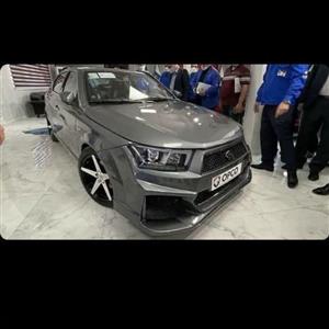 سپر جلو اسپرت دنا رنگ خام فایبرگلاس پس کرایه 