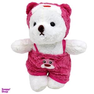 عروسک ناب سل مدل خرس دو چهره طرح لباس استیج ارتفاع 30 سانتی متر