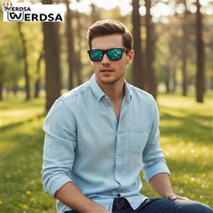 عینک آفتابی اسپرت لنز آبی آینه‌ای 1518TX سه تا بخر سه تا ببر