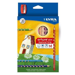 مدادرنگی36رنگ جعبه مقوایی همراه باتراش لیرا کد2821360