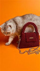 کیف دست دوز مروارید بافان