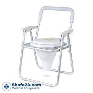 صندلی توالت فرنگی مبله تاشو شاخص طب - کد 108