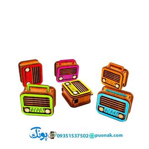 تراش فانتزی چوبی طرح رادیو