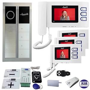 پکیج آیفون تصویری 4 واحدی 797 پرو الکتروپیک با ماژول و پنل رندا