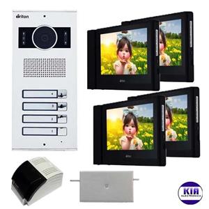 پکیج آیفون تصویری برایتون چهار واحدی مدل 1050 و پنل BPK