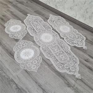 ست چهارتیکه رومیزی  دانتل  طرح ورساچه