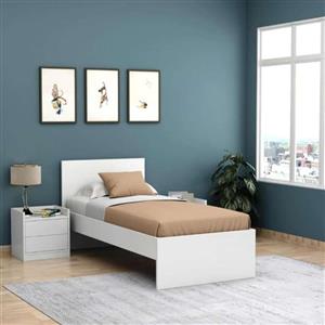 تخت خواب ام دی اف یک نفره مدل S-0667 سایز 200×90 سانتی متر