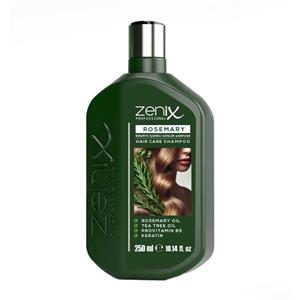 شامپو رزماری زنیکس Zenix ضدریزش، تغذیه کننده و کنترل چربی مو حجم 250 میل