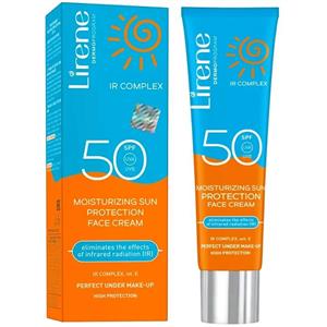 کرم ضد آفتاب بدون رنگ لایرن SPF 50 مدل Protect Complex محافظ IR ، HEV ، UVB ، UVA و PA  ضد حساسیت، ضد چروک و ضد پیری، مناسب انواع پوست‌ حجم 40 میلی‌لیتر