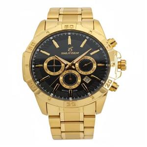 ساعت بلیزر طلایی صفحه قهوه ای 3228 تک مردانه