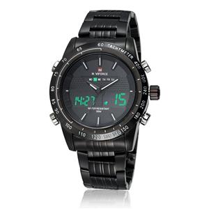 Men's Watch, Analog Wristwatch Waterproof Stainless Steel Quartz Casual Business Dress Design Watch Water Resistant