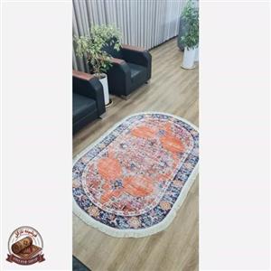 فرشینه بیضی مخمل استُپ دار (ابعاد سفارشی) تولیدمیشه