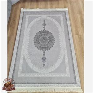 فرشینه طوسی مدرن جنس رویه مخمل استُپ دار