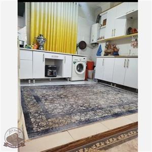 فرشینه طوسی افشان جنس مخمل هازان تُرک استُپ دارu58(ابعاد سفارشی)ضد سُر