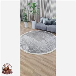 فرشینه طوسی خاکستری مدرن جنس مخمل تُرک استُپ دار ابعاد دلخواه