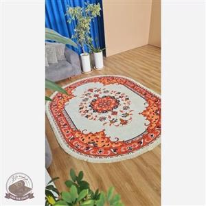 فرشینه بیضی مخمل سفارشی استُپ دار (اصلا سُر نمیخوره)