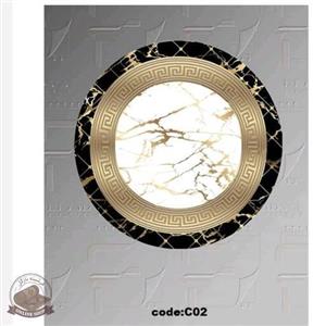 فرشینه مخمل مدرن مشکی طلایی استُپ دار ( ابعاد سفارشی )h253