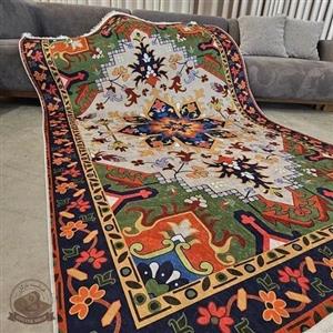 فرشینه مخمل لاکی طرح سنتی استُپ دار (ابعاد دلخواه) O138