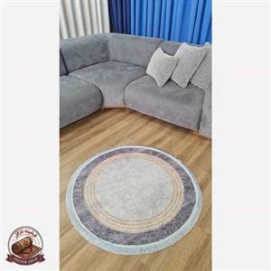 فرش مدرن دایره ای با رویه مخمل هازانd103