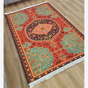 فرشینه مخمل طرح ابریشمی زیره استُپ دار a079