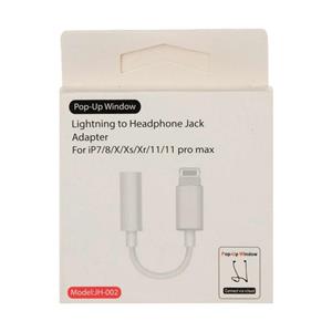 مبدل هدفون لایتنینگ به جک 3.5 میلی متری اپل مدل JH-002