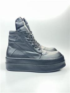 بوت ریک اونز کد 3303 چرم مشکی یکدست مات