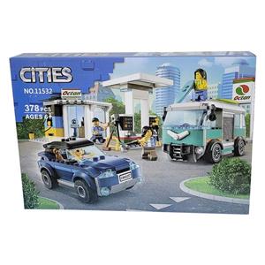 لگو سیتی مدل ماشین و پمپ بنزین 378 قطعه ای کد 11532