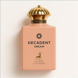 ادوپرفیوم زنانه برند الحمبرا مدل Decadent dream با رایحه گرم و شیرین حجم 100میلی لیتر مشابه آمواج گایدنس