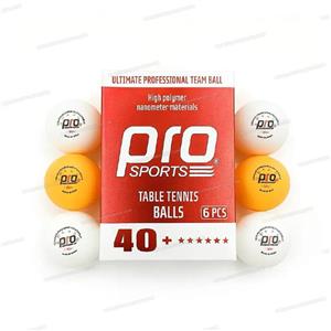 توپ پینگ پنگ پرو اسپرتز مدل 6 ستاره PS-006 بسته 6 عددی