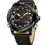 NAVIFORCE Mens Waterproof Sport Watch Analog Digital Watches Dual Time Zone Military Wristwatch