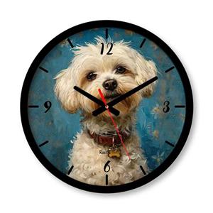 ساعت رومیزی عقربه‌ای راویتا مدل سگ کد 3526 