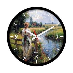 ساعت رومیزی عقربه‌ای راویتا مدل دختری در مزرعه کد 3581