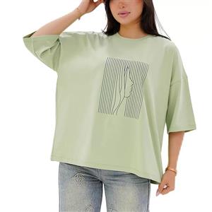 تیشرت باکسی طرح چهره کد 441.14