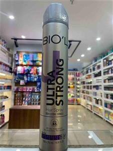 اسپری حالت دهنده مو بیول مدل Ultra Strong حجم 500 میلی لیتر Biol Ultra Strong Hair Spray 500 ml