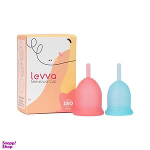 کاپ قاعدگی لیوا فارما مدل Plus سایز کوچک و متوسط مجموعه 2 عددی 