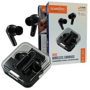 ایرپاد دارای میکروفون حرفه ای پرودو مدل Vibe ا Porodo Soundtec Vibe Wireless Earbuds Omnidirectional Microphone (تک / عمده)