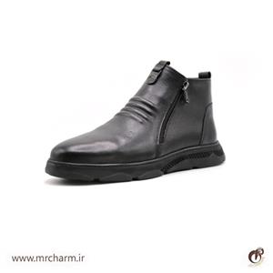 نیم بوت مردانه چرم مدل mrc1122-06 کد B
