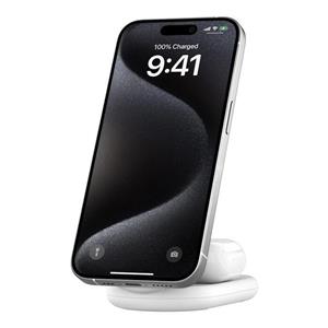 پایه شارژ بی سیم بلکین مدل Belkin BoostCharge 2-in-1 Magnetic Foldable 15W WIZ028