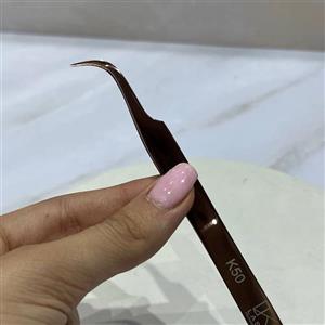 پنس یا انبر اکستنشن مژه سرکج مدل K50 کی لش KLASH