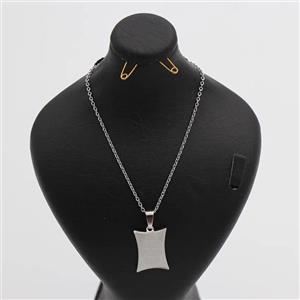 گردنبند وان یکاد نقره ای کد 72755 