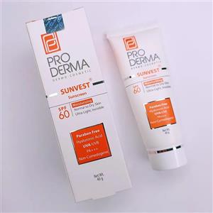 عمده فروشی کرم ضدآفتاب و مرطوب کننده پرودرما PRODERMA فاقد رنگ spf 60 مناسب پوست معمولی و خشک حجم 40 میل 92384