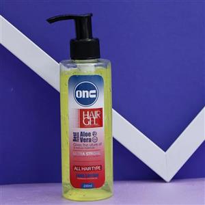 عمده فروشی ژل پمپی موی سر رنگ زرد انس onc مناسب انواع مو حجم 200 میل 90961