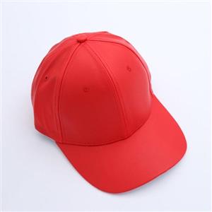 کلاه نقابدار چرم ساده رنگ قرمز 61405