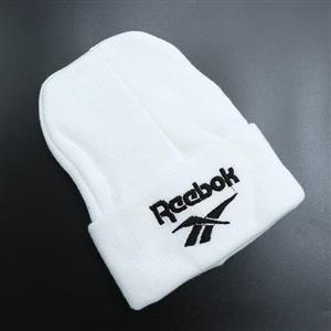 کلاه بافت لب برگرد طرح ریباک رنگ سفید 60621 کد 4