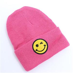 کلاه بافت لب برگرد طرح ایموجی  60621 کد 45