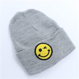 کلاه بافت لب برگرد طرح ایموجی 60621 کد36