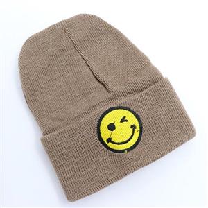 کلاه بافت لب برگرد طرح ایموجی  60621 کد37