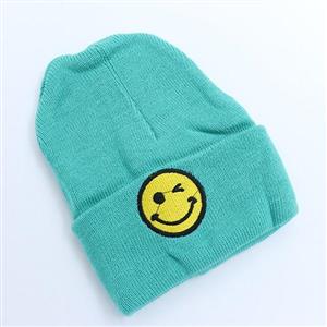 کلاه بافت لب برگرد طرح ایموجی  60621 کد 39